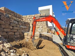 Muro escolleras tacos